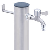 Garden Water Column 100 cm Stainless Steel Round 364503