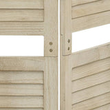6-Panel Room Divider 210x165 cm Solid Wood Paulownia 338581
