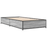 Bed Frame without Mattress Grey Sonoma 75x190 cm Small Single 845124