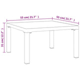 Garden Coffee Table Grey DPC, powder-coated steel Medium Tough 362800