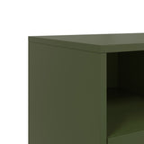 TV Cabinet Olive Green 68x39x43.5 cm Steel 846702