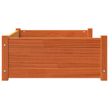 Dog Bed Wax Brown 95.5x65.5x28 cm Solid Wood Pine 844465