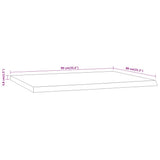 Desk Top 90x80x3.8 cm Rectangular Solid Wood Acacia Live Edge 370315