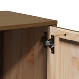 TV Cabinet Honey Brown 80x34x40 cm Solid Wood Pine 818233