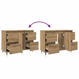Bathroom Cabinet Artisan Oak 80x33x60 cm Engineered Wood 857233