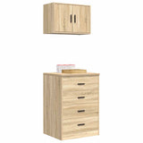 Garage Cabinets 2 pcs Sonoma Oak Engineered Wood 3328334
