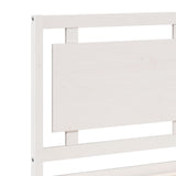 Extra Long Bed Frame without Mattress White 200x210 cm Solid Wood 3309194