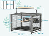 Parrot Cage, Travel Carry Pet Bird Cage, with Metal Handle T3398P349804
