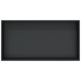 Shower Niche Matt Black 62x32x9 cm Stainless Steel 4005130