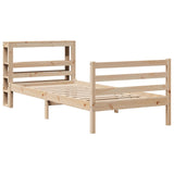 Bed Frame without Mattress 75x190 cm Small Single Solid Wood Pine 3305810