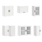 11 Piece Kitchen Cabinet Set "Porto" White Engineered Wood 3314901