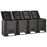 Garden Composter Black 1600 L 312275