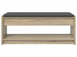 Hall Bench with Cushion with Shelf Sonoma Oak 83 x 38 x 45 cm 891578