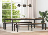 Bench Smoke Oak 160 x 35 x 45 cm Engineered Wood 892604