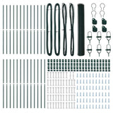 Ground Fix Welded Wire Fence 50 x 1 m PVC-Coated Steel 3352709