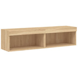 TV Cabinets with LED Lights 2 pcs Sonoma Oak 60x30x30 cm 837132