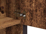 Bathroom Furniture Set with Door 3 pcs Old Wood Engineered Wood 3402480