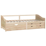 3-Seater Day Bed without Mattress Solid Pinewood 90x200cm 322169