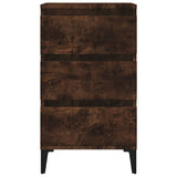 Bedside Cabinet Smoked Oak 40x35x70 cm Engineered Wood 819673