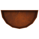 Planter Rusty 120 x 60 x 50 cm Weathering Steel 883709