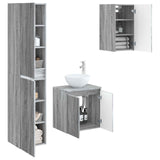 Bathroom Furniture Set 3 pcs Grey Sonoma 33 x 34.5 x 160 cm 3406069