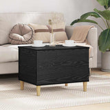 Bedside Cabinet Black Oak 60 x 44.5 x 45 cm Engineered Wood 881170