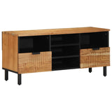TV Cabinet with Drawer Brown 100 x 33 x 46 cm Solid Mango Wood 4017774