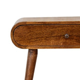 Mini Round Chestnut Console IN1746