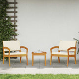 Garden Chair with Cushion 2 pcs Oil Natural Solid Acacia Wood 4106465
