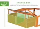 Wooden Chicken Coop with Nesting Box, Openable Roof, for 4-8 Chickens, Nature Wood T3398P552566