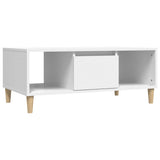 Coffee Table White 90x50x36,5 cm Engineered Wood 821060