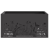 Fire Pit Black 60 x 60 x 30 cm Steel 858926