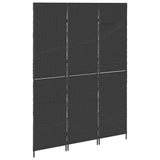 Room Divider Folding Manual Black 146 x 180 cm Poly Rattan 42003668