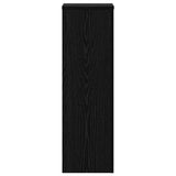 Plant Stand 2 pcs Black Oak 25 x 25 x 80 cm Engineered Wood 869234