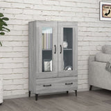 Highboard Grey Sonoma 70x31x115 cm Engineered Wood 817481