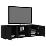 TV Cabinet Black 120x34x37 cm Engineered Wood 801162
