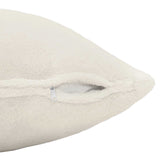 Cushion Cover 6 pcs HEERLEN White 60 x 60 cm Faux Rabbit Fur 912810