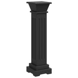 Classic Square Pillar Plant Stand Black 17x17x66 cm MDF 323970