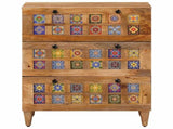 Sideboard Natural 60 x 33 x 75 cm Solid Mango Wood 4018263