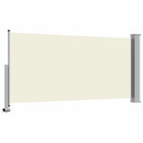 Patio Retractable Side Awning 120 x 300 cm Cream 45188