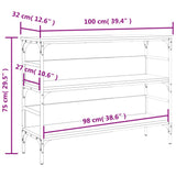 Console Table Sonoma Oak 100x32x75 cm Engineered Wood 839059