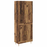 Highboard Old Wood 69.5 x 34 x 180 cm Engineered Wood 3415802