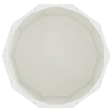 Planter White 60 x 60 x 50 cm Steel 883760