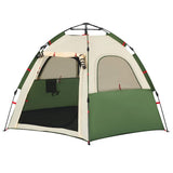 Camping Tent Cabin 4-Person Green Quick Release 4005332
