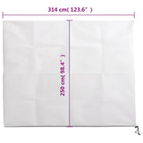 Plant Fleece Covers with Zip 4 pcs 70 g/m 3.14x2.5 m 3203552