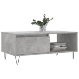 Coffee Table Concrete Grey 90x50x36.5 cm Engineered Wood 830568