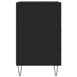 Bedside Cabinet Black 40x40x66 cm Engineered Wood 827653