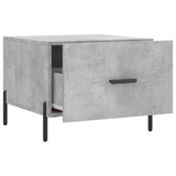 Coffee Tables 2 pcs Concrete Grey 50x50x40 cm Engineered Wood 829421