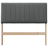 Upholstered Headboard Dark Grey 100 cm Solid Pine Wood 879410