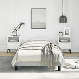 Bed Frame without Mattress Light Grey 100x190 cm Twin Velvet 347000